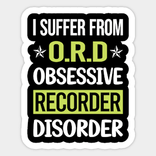 Obsessive Love Recorders Sticker